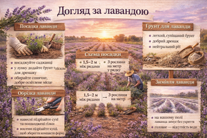 Повний гайд з вирощування лаванди: ґрунт, посадка, схема висадки та догляд фото